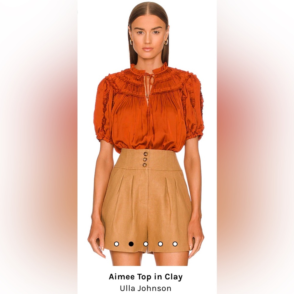 Ulla Johnson Aimee top in clay